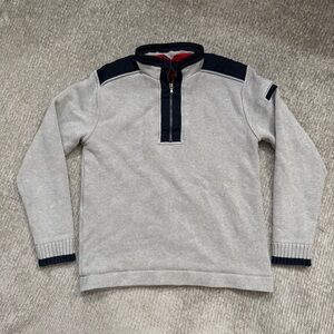 Holebrook Sweden Windproof Quarter Zip Knit Sweater Gray Men’s M